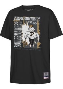 Mitchell and Ness Purdue Boilermakers Youth Black 90's Poster Short Sleeve T-Shirt