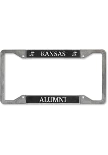 Kansas Jayhawks Alumni Pewter License Plate Frame - Silver