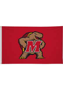 Maryland Terrapins 3' x 5' Silk Screen Grommet Flag - Red