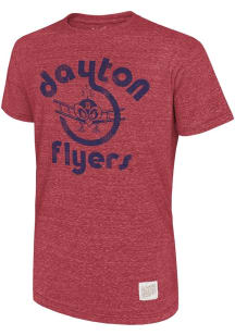 Original Retro Brand Dayton Flyers Red Arch Name Mascot Short Sleeve Fashion T Shirt