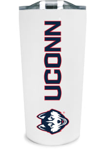 UConn Huskies 18oz Soft Touch Stainless Steel Tumbler - White