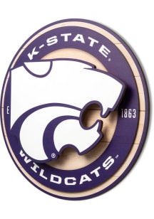K-State Wildcats 3D Sign - Purple