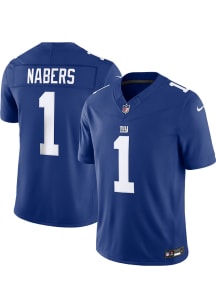 Malik Nabers Nike New York Giants Mens Blue Home Limited Football Jersey