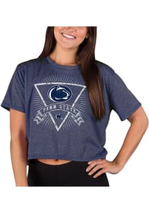 Concepts Sport Penn State Nittany Lions Womens Navy Blue Quest Short Sleeve T-Shirt