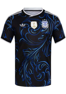 Argentina National Team Mens Adidas Replica Soccer Replica Away Jersey - Black