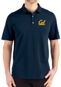 Cutter and Buck Cal Golden Bears Navy Blue Advantage Refresh Pique Big and Tall Polo