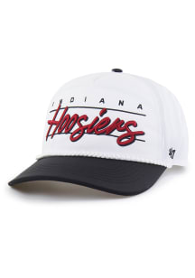 47 Indiana Hoosiers Brrr Condor Two-Tone Hitch Adjustable Hat - White
