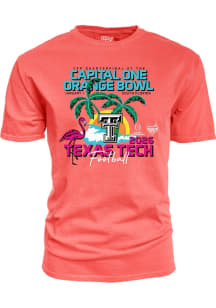Blue 84 Texas Tech Red Raiders Orange 2026 Orange Bowl Game Short Sleeve T Shirt