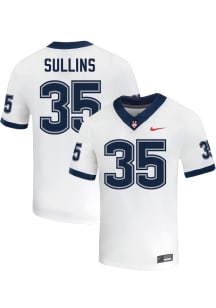 Spencer Sullins  Nike UConn Huskies White NIL Name And Number Football Jersey