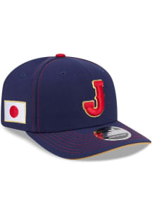 New Era Japan 2026 World Basbeball Classic 9SEVENTY Stretch Snap Adjustable Hat - Blue