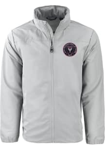 Cutter and Buck Inter Miami CF Mens Grey Charter Eco Light Weight Jacket
