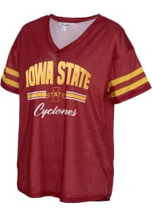 Iowa State Cyclones Womens Kickoff Fashion Football Jersey - Cardinal