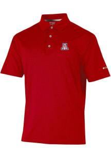 Columbia Arizona Wildcats Mens Red Sand Tee Short Sleeve Fashion Polo