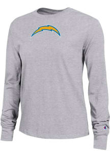 Champion Los Angeles Chargers Womens Grey Core LS Tee