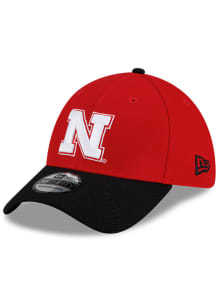 New Era Nebraska Cornhuskers Mens Red Diamond Era 39THIRTY Flex Hat