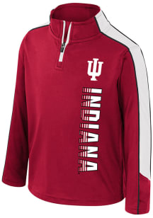 Colosseum Indiana Hoosiers Toddler Crimson Bandit Long Sleeve Qtr Zip