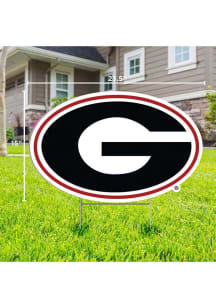 Georgia Bulldogs Primary Yard Sign - Black