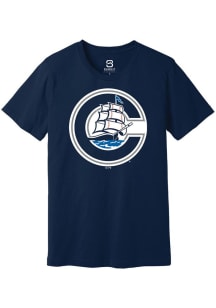 Summit Sportswear Columbus Clippers Navy Blue Throwback Theme Night 2025 Short Sleeve T Shirt