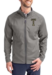 Cutter and Buck GA Tech Yellow Jackets Mens Graphite Vault Adapt Eco Medium Weight Jacket