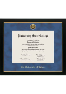 Tulsa Golden Hurricane Medallion Manchester Diploma Frame - Blue