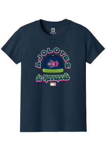 Summit Sportswear Kannapolis Cannon Ballers Youth Navy Blue Circle Cap Copa Short Sleeve T-Shirt
