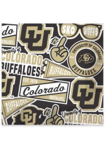Colorado Buffaloes 6.5" 25 pk Square Napkins