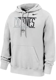 Nike Iowa State Cyclones Mens White Football White Out Long Sleeve Hoodie
