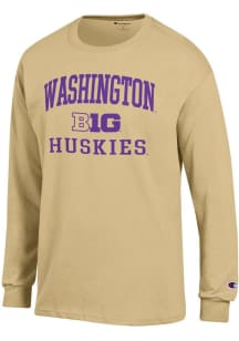 Champion Washington Huskies Gold Big Ten Jersey Long Sleeve T Shirt