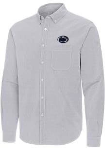 Antigua Penn State Nittany Lions Mens Ash Porter Long Sleeve Dress Shirt