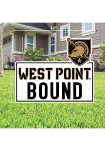 Army Black Knights School Bound Yard Sign - White