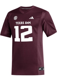 Adidas Texas A&M Aggies Maroon Replica Football Jersey Football Jersey