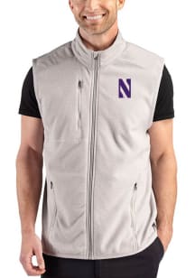 Cutter and Buck Northwestern Wildcats Mens Purple Hunts Point Eco Sleeveless Jacket