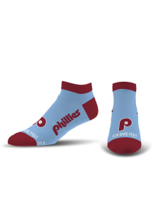 Philadelphia Phillies Team Color Mens No Show Socks