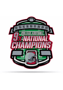 Ohio State Buckeyes 9x Champs Sport Shape Pennant - White