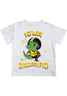 Vive La Fete Iowa Hawkeyes Youth White Dino-Riffic Short Sleeve T-Shirt