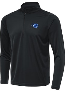 Antigua Orlando Magic Mens Grey Tribute Long Sleeve Qtr Zip Pullover