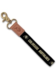 Jardine Colorado Buffaloes Wristlet Keychain W/Custom Strap Lanyard - Black