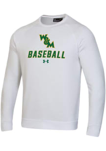 Under Armour William & Mary Tribe Mens White Baseball Rival Long Sleeve Crew Sweatshirt
