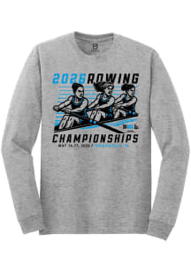 Summit Sportswear Big Ten Grey 2026 Rowing Championships Long Sleeve T Shirt