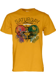 Blue 84 Baylor Bears Gold Football vs Louisiana Tech Bulldogs Short Sleeve T Shirt