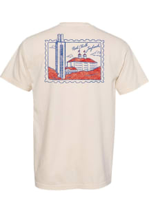 Summit Sportswear Kansas Jayhawks Womens Ivory Postcard Short Sleeve T-Shirt