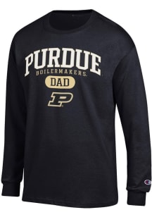 Champion Purdue Boilermakers Black Dad Pill Jersey Long Sleeve T Shirt