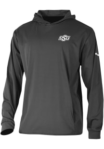 Columbia Oklahoma State Cowboys Mens Black Heat Seal Long Drive Long Sleeve Hoodie