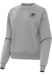 Antigua Kent State Golden Flashes Womens Grey Victory Crew Sweatshirt