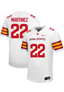 Xavier Martinez  Nike Iowa State Cyclones White NIL Name And Number Football Jersey