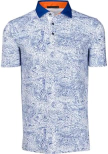 Greyson Florida Gators Mens White Custom all over print Short Sleeve Fashion Polo