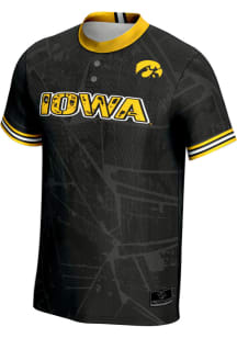 ProSphere Iowa Hawkeyes Mens Black Vigor Baseball Jersey