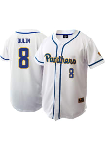 Caden Dulin  Pitt Panthers Mens White NIL Baseball Jersey