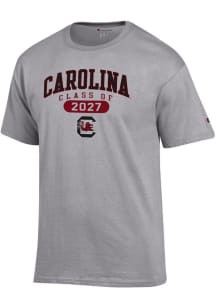 Champion South Carolina Gamecocks Grey Class of 2027 Jersey Short Sleeve T Shirt