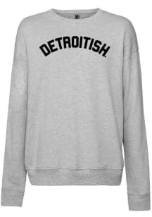 Detroit Mens Grey Detroitish Long Sleeve Crew Sweatshirt